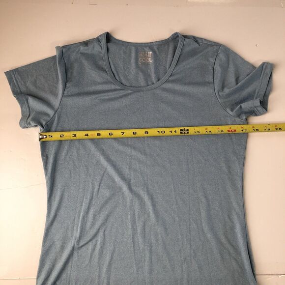 32 Degrees Cool Women’s Scoop Neck T-Shirt Short Sleeve Blue Grey Size Medium - Picture 5 of 12